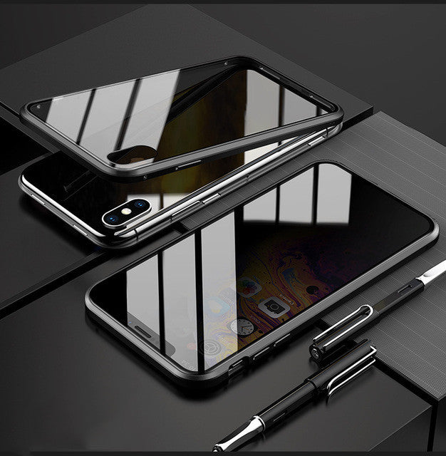 Magnetic Privacy Glass Phone Case