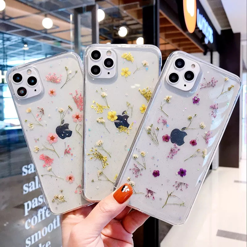 Dry Flower Transparent Phone Case