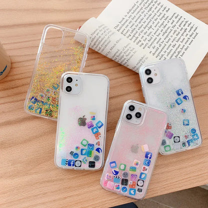 iPhone Case - 3D Falling Icons