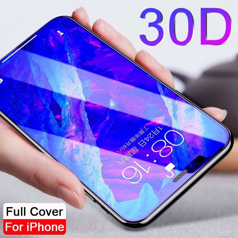 30D Full Cover Tempered Glass For iphone