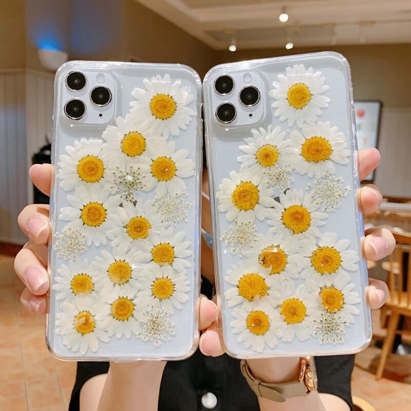 Dry Flower Transparent Phone Case