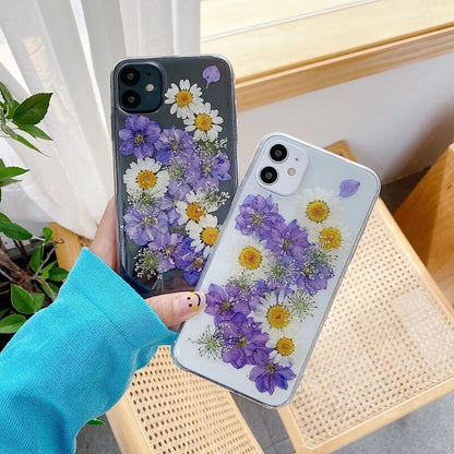 Dry Flower Transparent Phone Case