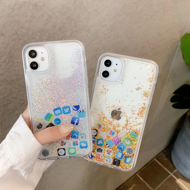 iPhone Case - 3D Falling Icons