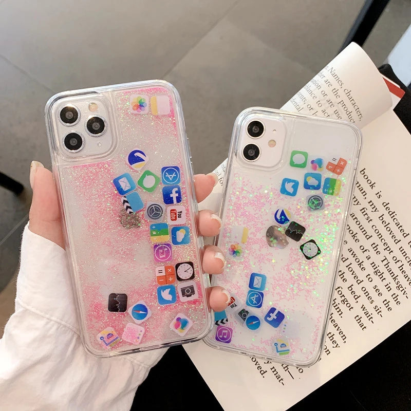 iPhone Case - 3D Falling Icons