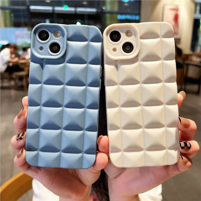 3D Skin Texture Checkered iPhone Case