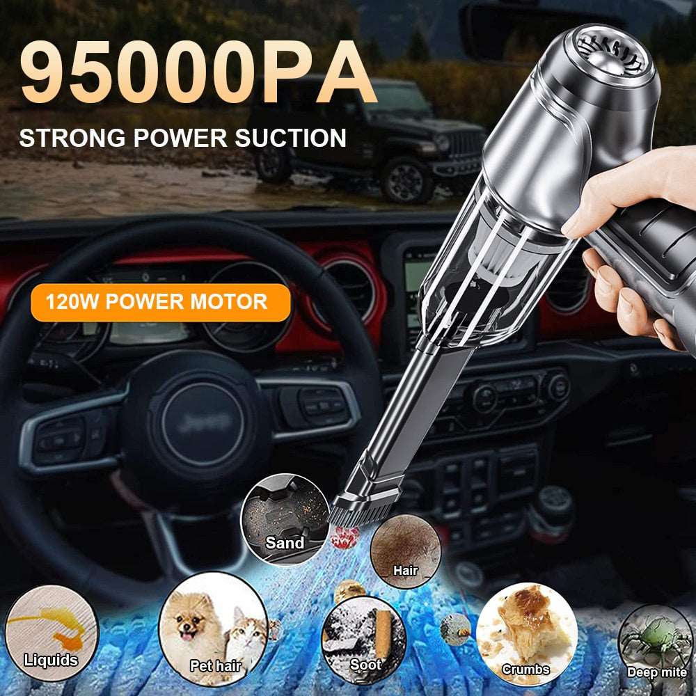 Car Vacuum Cleaner 95000PA PRO VERSION