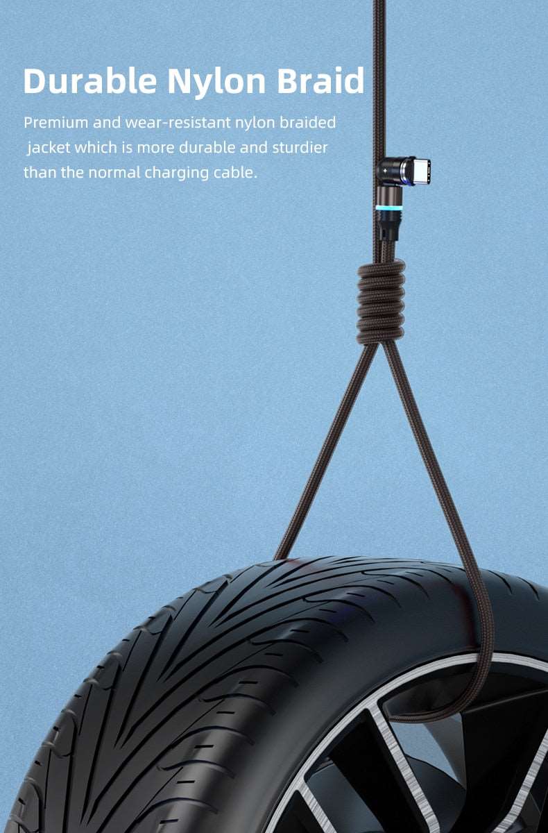 540° Rotate Fast Charging Cable