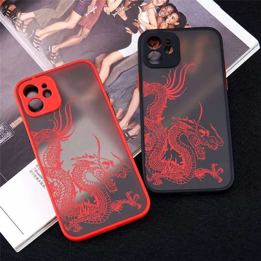 Aesthetic Design Red Dragon Phone Case