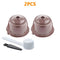 2 Pcs Brown Kit