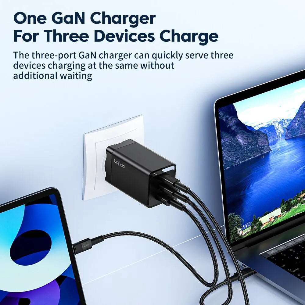 67W GaN USB-C Charger: High-Speed Charging in a Compact Package