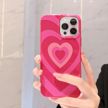 Sweet Love Heart Pattern Lovers Phone Case