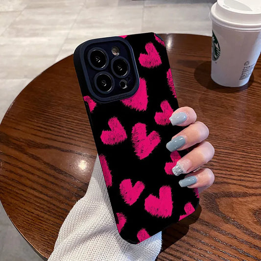 Hearts Pattern Lovers Phone Case