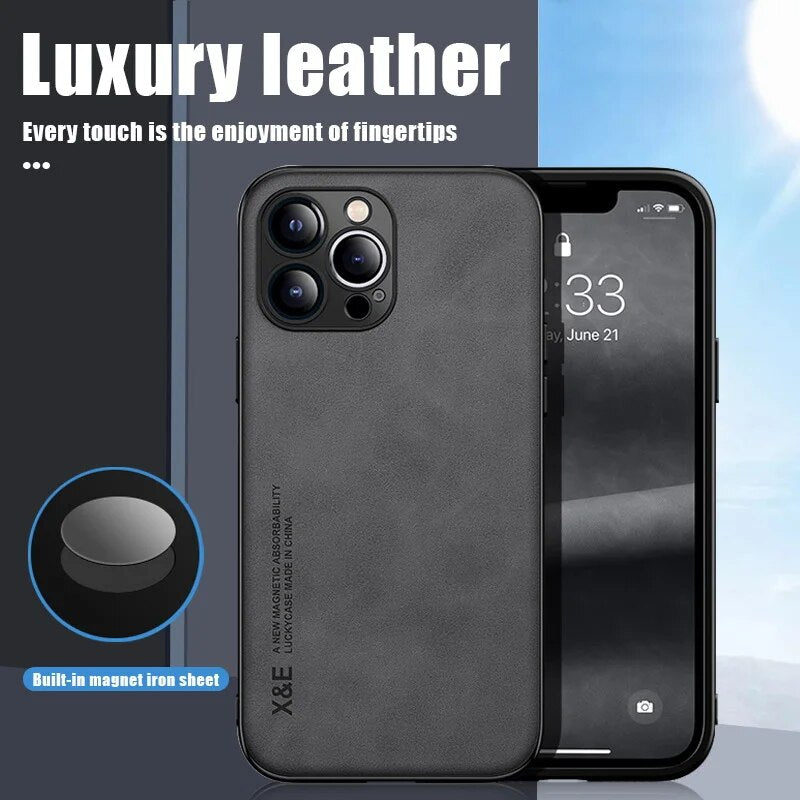 Luxury Sheepskin Matte Phone Case