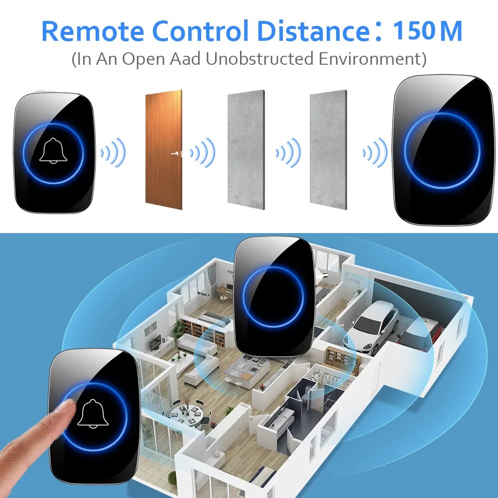 IllumiGuard Wireless Doorbell - Your Home's Intelligent Guardian