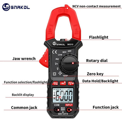 Digital Clamp Meter 600A - Versatile Multimeter for Electrical Work