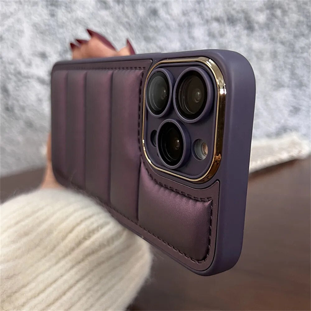 Luxury Puffer Jacket iPhone Case