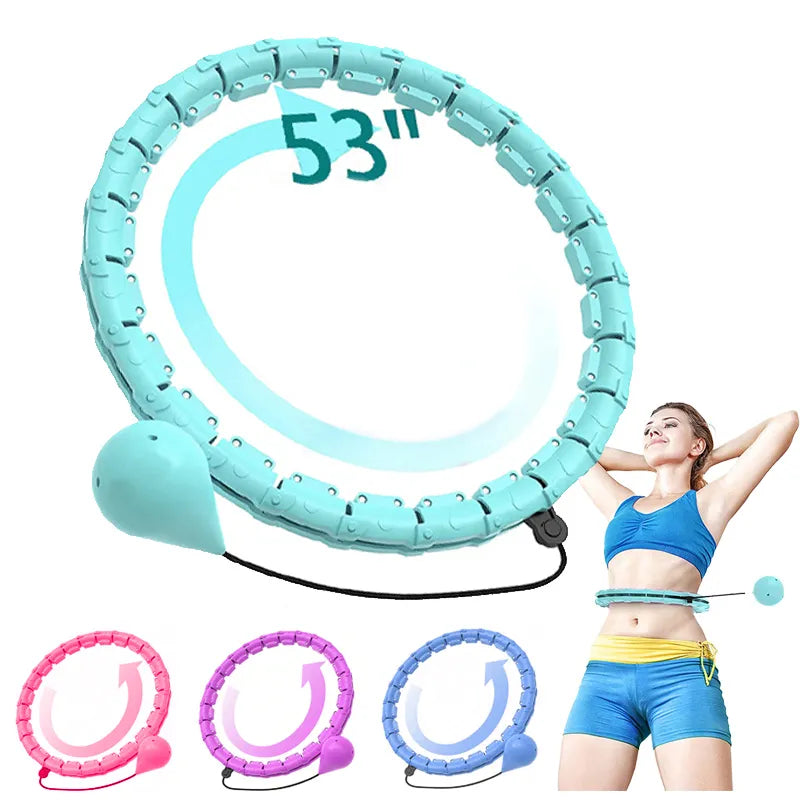 2-in-1 Weighted Hula Hoop for Smart Exercise and Massage