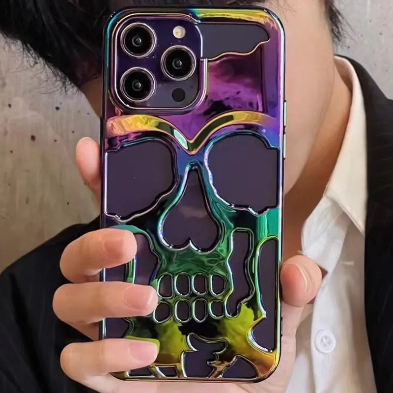 Luxury Skeleton Skull Case for iPhone