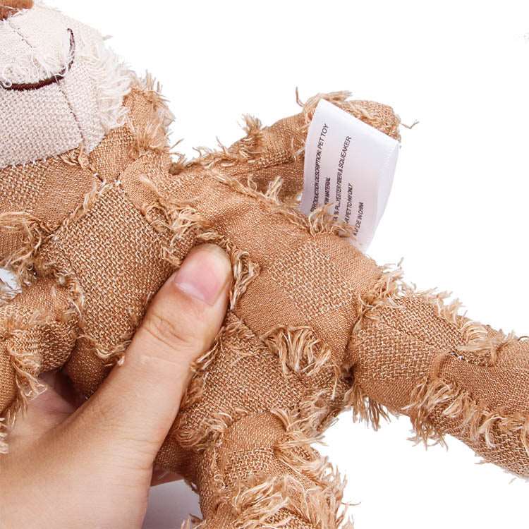 Indestructible Teddy Bear Toy for Energetic Dogs