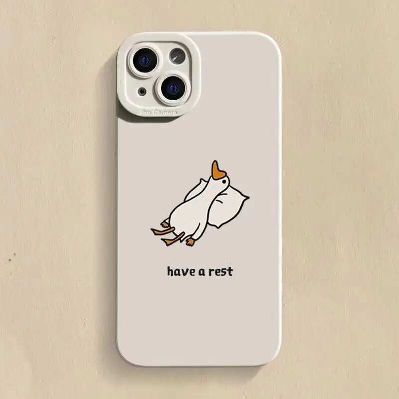 Minimalist Duck Cartoon Phone Case