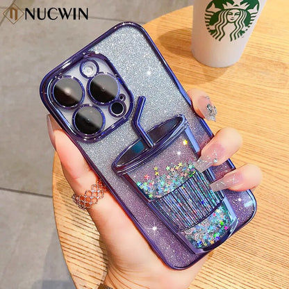 Drinks Lovers Glitter Quicksand Phone Case (V1)