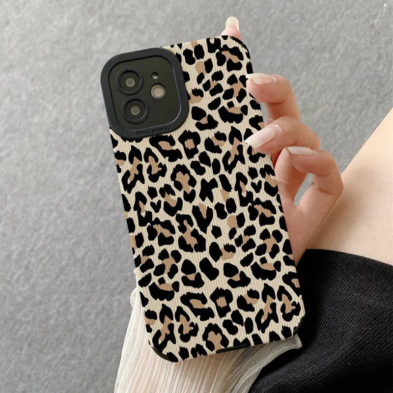 Leopard Pattern Lovers Phone Case