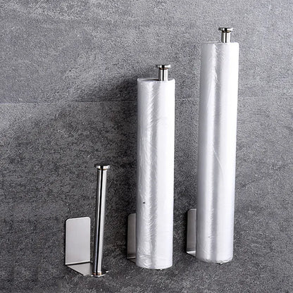 Stainless Steel Wall-Mounted Kitchen and Bathroom Paper Holder