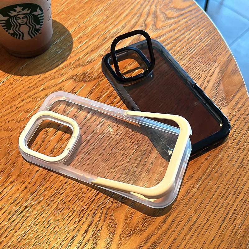 Clear Bumper Stand Holder Phone Case