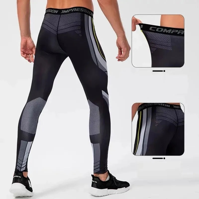 Quick Dry Men's Running Leggings