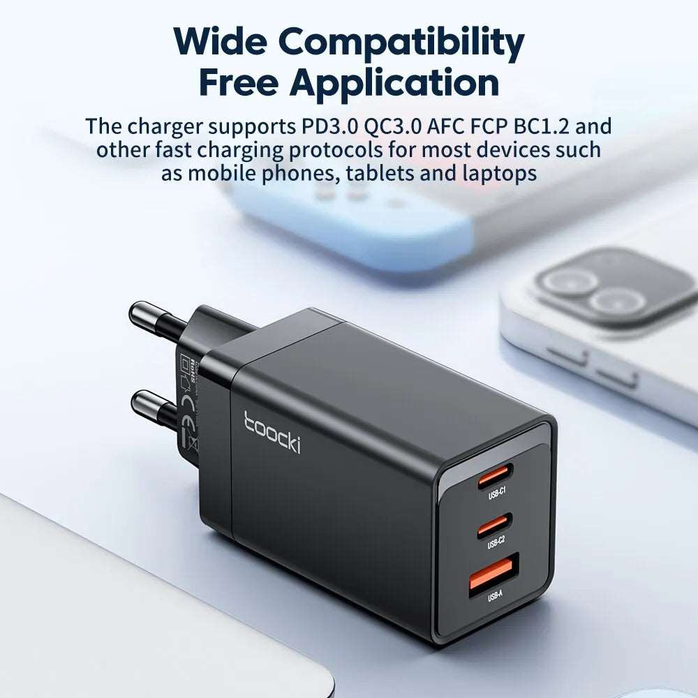 67W GaN USB-C Charger: High-Speed Charging in a Compact Package