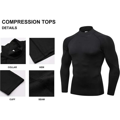 Quick-Dry Long Sleeve Men's Compression Sport T-Shirt