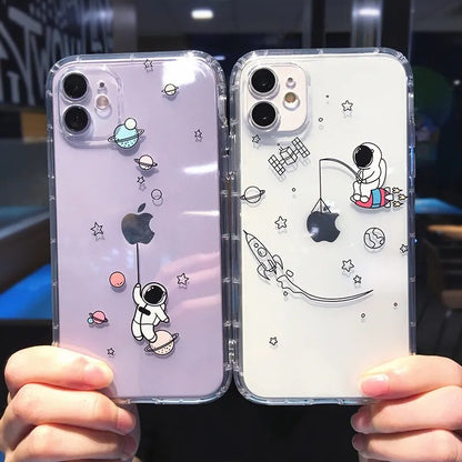 Creative Geek Astronaut Lovers Phone Case