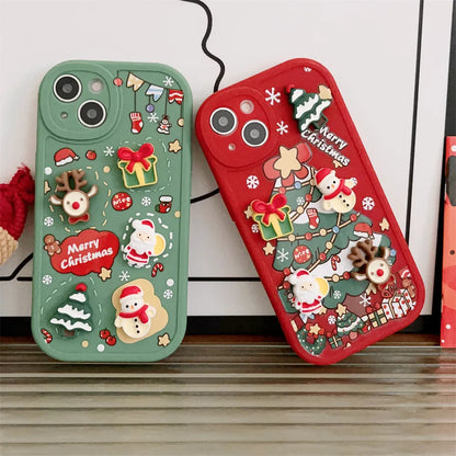 Xmas 3D Cartoon Phone Case