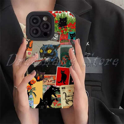 Abstract Art Cat Phone Case