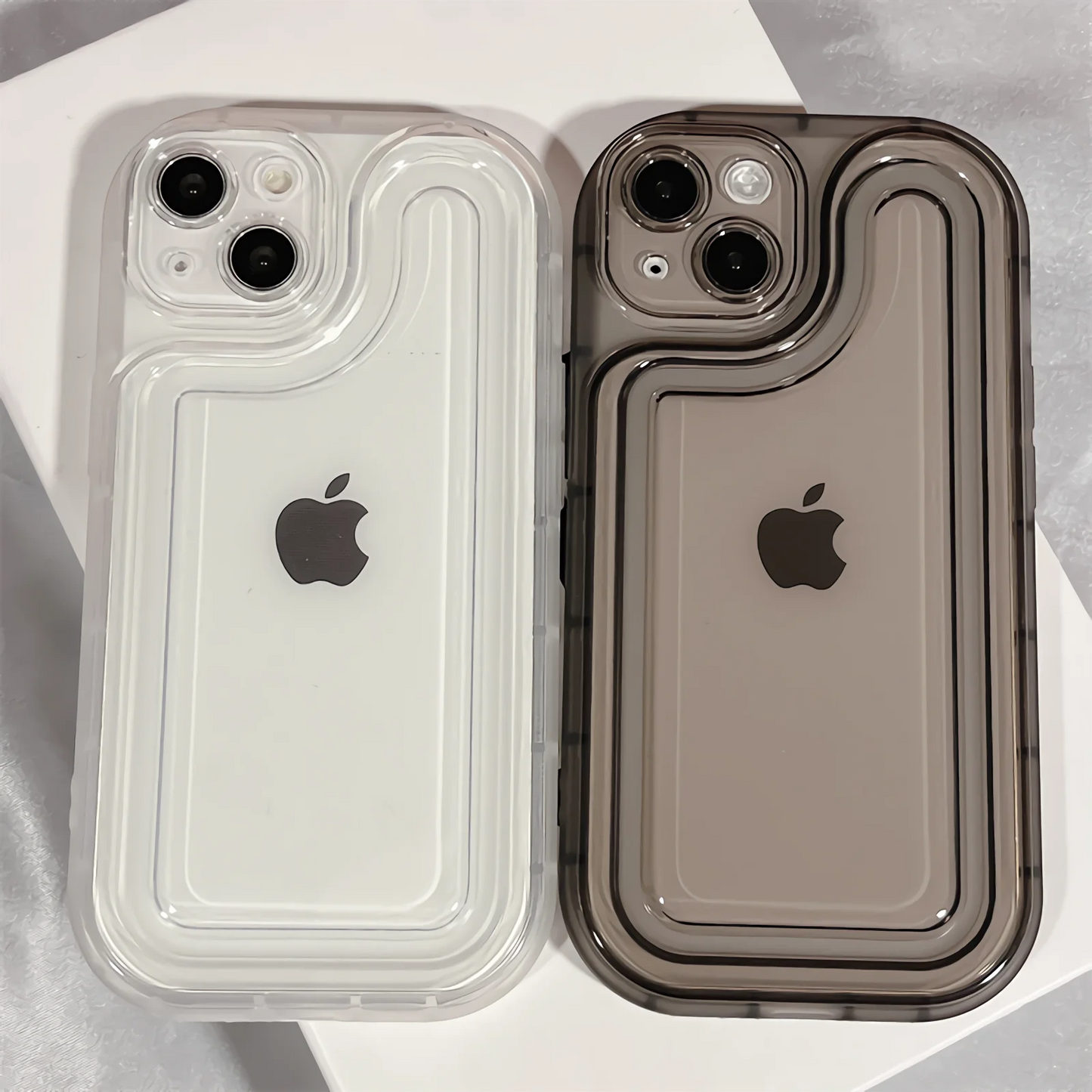 Luxury Transparent Shockproof Air Cushion Case for iPhone