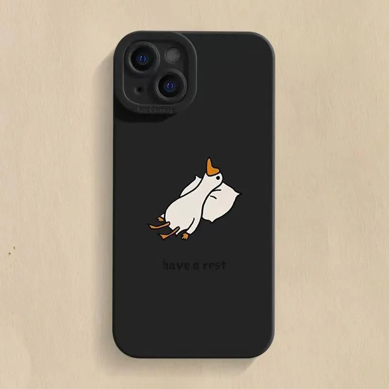 Minimalist Duck Cartoon Phone Case