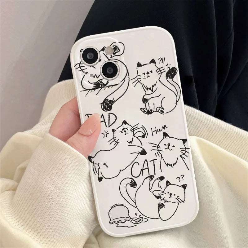 Comic Bad Cat Phone Case