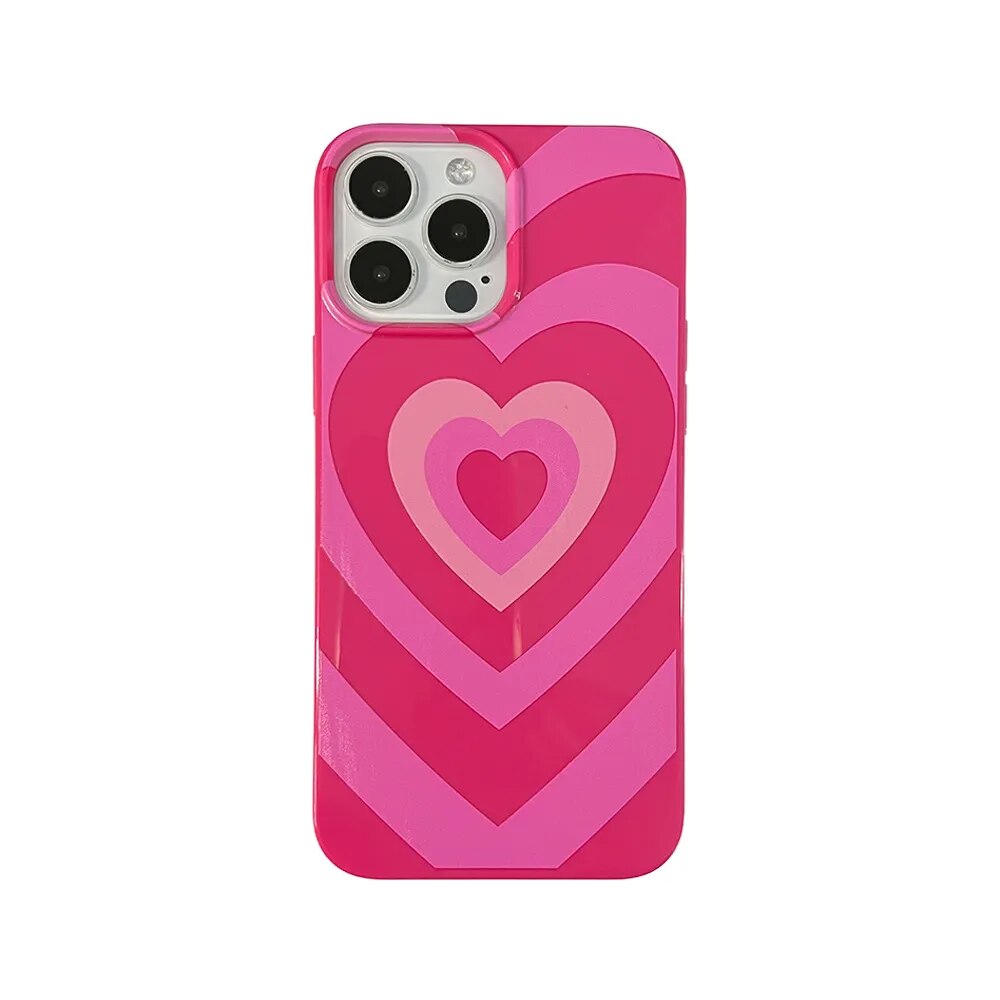 Sweet Love Heart Pattern Lovers Phone Case