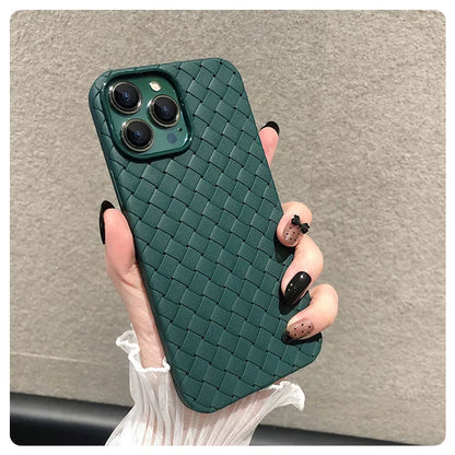 Weave Grid Pattern Soft Phone Case