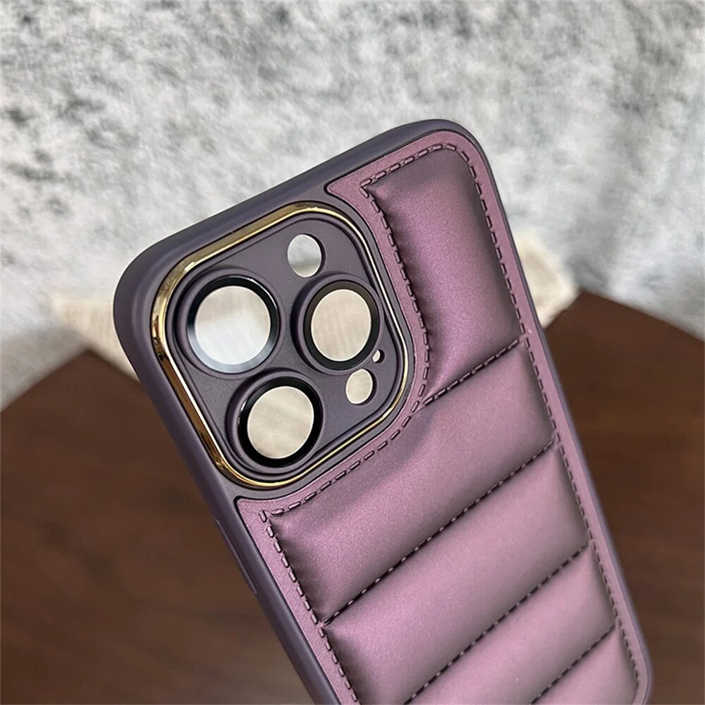 Luxury Puffer Jacket iPhone Case