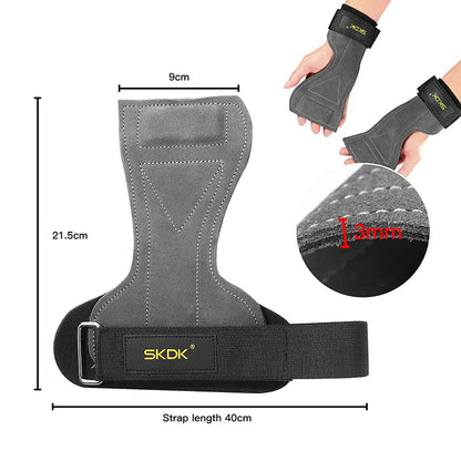 SKDK Cowhide Gym Grips - Your Weightlifting Wingman 💪🏋️‍♀️