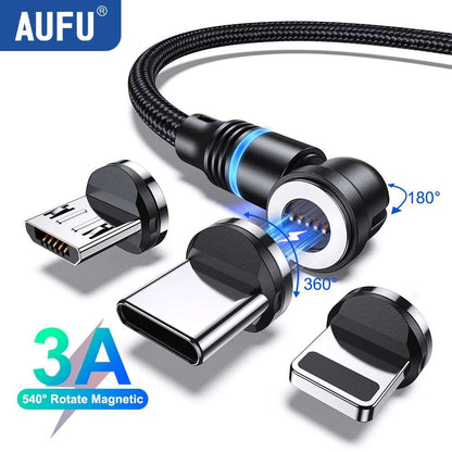 540° Rotate Fast Charging Cable