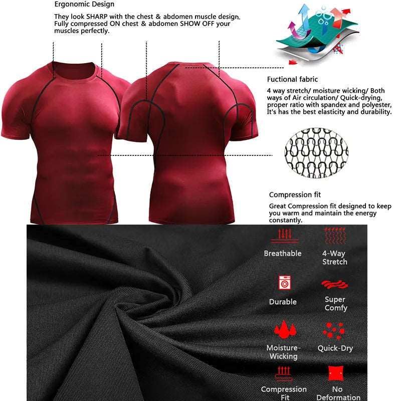 2023 Compression Sport T-Shirt for Men