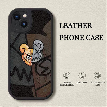 Luxury Leather Rat Cartoon Phone Case