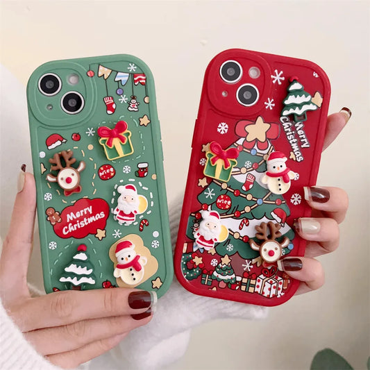 Xmas 3D Cartoon Phone Case