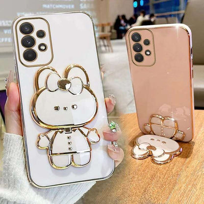 Bunny Plating Phone Holder Case For Samsung