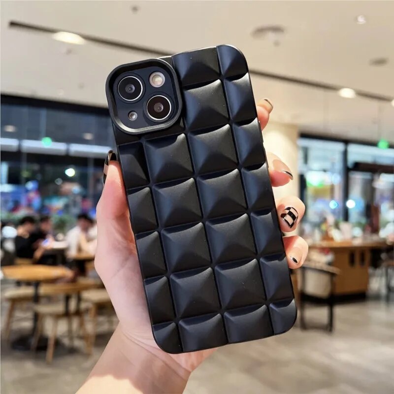 3D Skin Texture Checkered iPhone Case