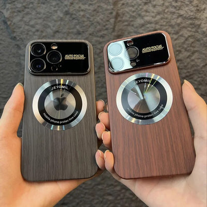 Wood Grain Magsafe Phone Case