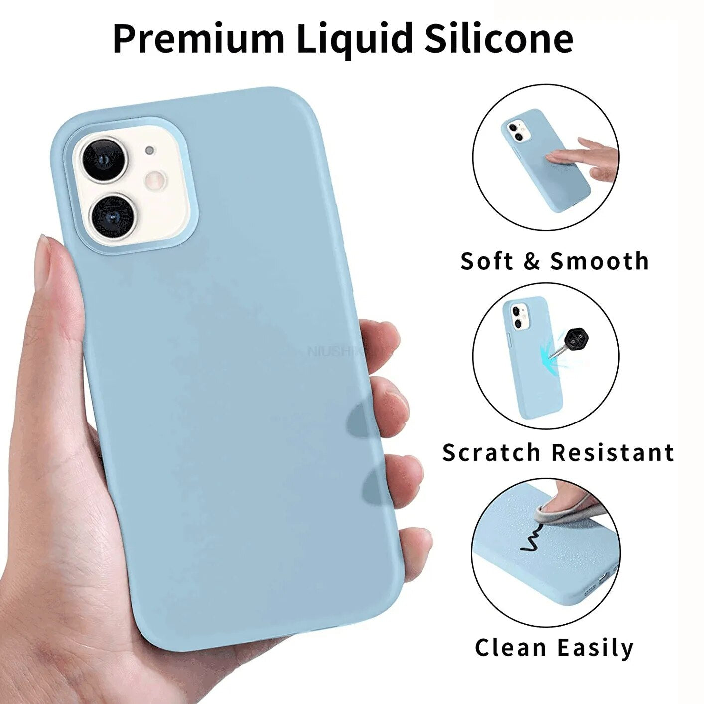 Luxury Liquid Silicone iPhone Case