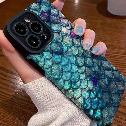 Peacock Feather / Fish Scales Phone Case